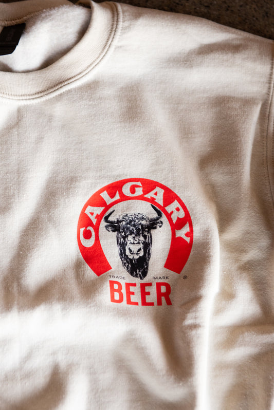 Sand Calgary Beer Crest Crewneck